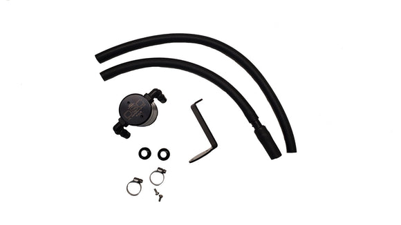 J&L 14-24 Mazda CX5 2.5L Non-turbo Driver Side 3.0 Oil Separator Kit - Black Anodized