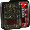 ANZO 2007-2015 Jeep Wrangler LED Taillights Smoke-1
