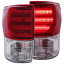ANZO 2007-2013 Toyota Tundra LED Taillights Red/Clear G2-1