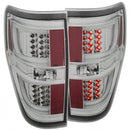 ANZO 2009-2013 Ford F-150 LED Taillights Chrome-1