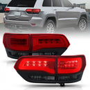 ANZO 2014-2016 Jeep Grand Cherokee LED Taillights Red/Smoke-1