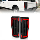 ANZO 2017+ Ford F-250 LED Taillights - Black/Clear-1