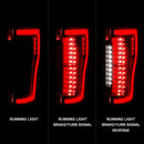 ANZO 2017+ Ford F-250 LED Taillights - Black/Clear-2