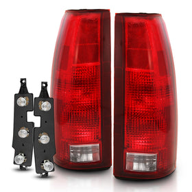 ANZO 1988-1999 Chevy C1500 Taillight Red/Clear Lens w/ Circuit Board(OE Replacement)