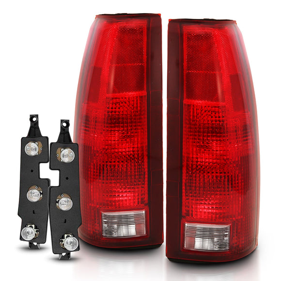 ANZO 1988-1999 Chevy C1500 Taillight Red/Clear Lens w/ Circuit Board(OE Replacement)