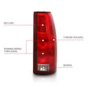 ANZO 1988-1999 Chevy C1500 Taillight Red/Clear Lens w/ Circuit Board(OE Replacement)-2