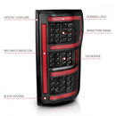 ANZO 18-19 Ford F-150 LED Taillight Black Housing Clear Lens Red Light Bar W/Sequential-3