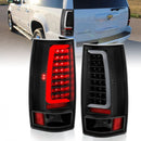 ANZO 2007-2014 Chevy Tahoe LED Taillight Plank Style Black w/Clear Lens-1