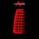 ANZO 2007-2014 Chevy Tahoe LED Taillight Plank Style Black w/Smoke Lens-2