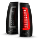 ANZO 1999-2000 Cadillac Escalade LED Taillights Black Housing Smoke Lens Pair-1