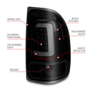 ANZO 1997-2004 Dodge Dakota LED Taillights Black Housing Smoke Lens Pair-2