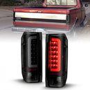 ANZO 1987-1996 Ford F-150 LED Taillights Black Housing Smoke Lens (Pair)-1