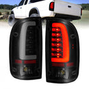 ANZO 1995-2000 Toyota Tacoma LED Taillights Black Housing Smoke Lens (Pair)-1