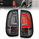 ANZO 2008-2016 Ford F-250 LED Taillights Chrome Housing Smoke Lens (Pair)-1