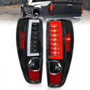 ANZO 2004-2012 Chevrolet Colorado/ GMC Canyon LED Tail Lights w/ Light Bar Black Housing-1