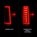 ANZO 2004-2012 Chevrolet Colorado/ GMC Canyon LED Tail Lights w/ Light Bar Chrome Housing Red/Clear-2