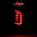 ANZO 16-21 Toyota Tacoma LED Tail Lights - w/ Light Bar Sequential Black Housing & Smoke Lens-6