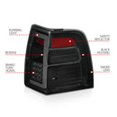 ANZO 07-17 Ford Expedition LED Taillights w/ Light Bar Black Housing Smoke Lens-2