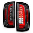 ANZO 15-21 Chevrolet Colorado Full LED Tail Lights w/ Red Lightbar Black Housing Clear Lens-1