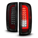 ANZO 15-21 GMC Canyon Full LED Tail Lights w/ Red Lightbar Black Housing Smoke Lens-1