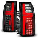 ANZO 15-20 Chevrolet Tahoe Sequential LED Tube Taillights Black-1