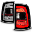 ANZO 09-18 Dodge Ram 1500 Sequential LED Taillights Black-1
