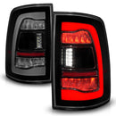 ANZO 09-18 Dodge Ram 1500 Sequential LED Taillights Smoke Black-1