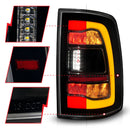 DODGE RAM 1500 09-18 / RAM 2500/3500 10-18 LED TAIL LIGHTS BLACK SMOKE LENS W/ AMBER SEQUENTIAL SIGNAL (FOR ALL MODELS)-4