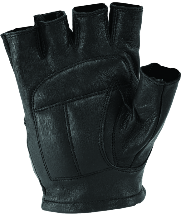 Kuryakyn Leather By River Road Hollister Shorty Gloves Black - Small