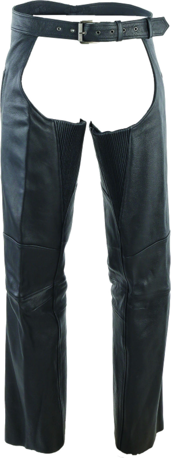 Kuryakyn Leather By River Road Longhaul Leather Chaps Black - Large