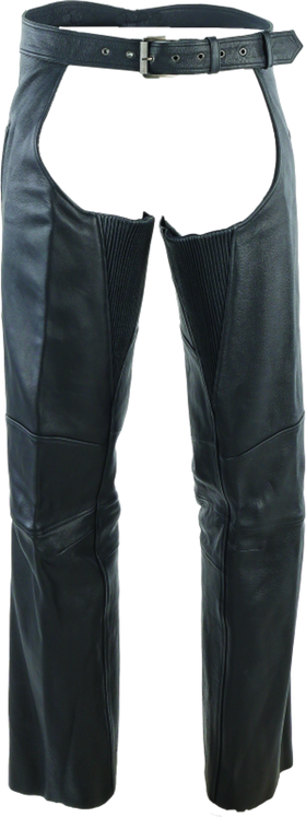 Kuryakyn Leather By River Road Longhaul Leather Chaps Black - XL