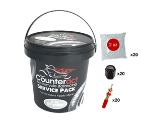 Counteract Motorcycle Balance Beads Shop Service Bucket: 20 packs - 2oz bags - 0