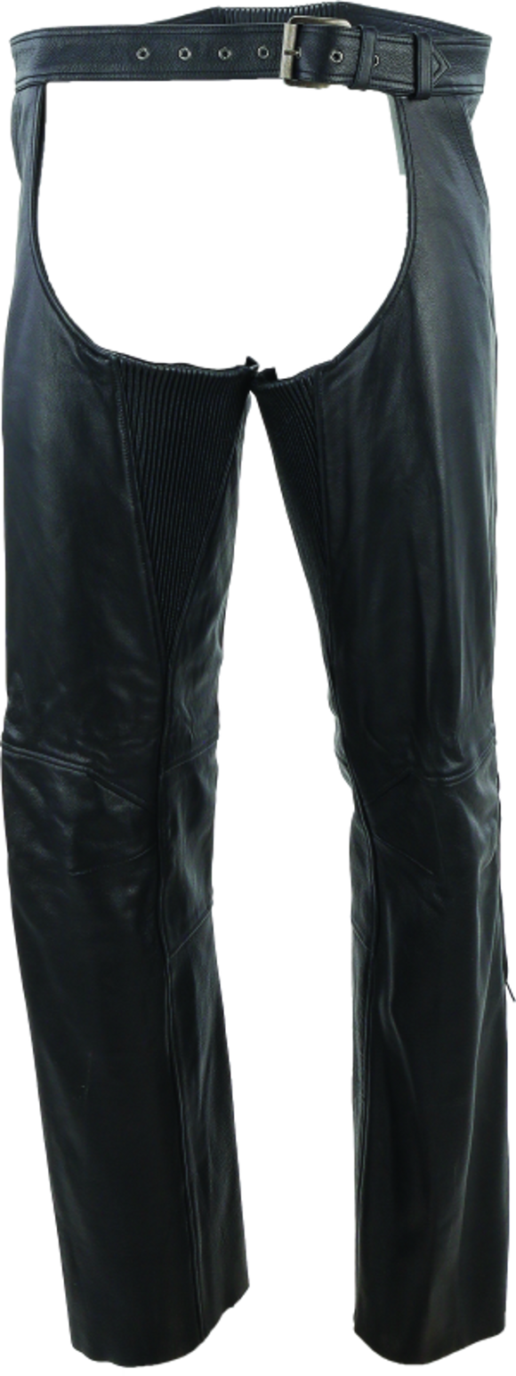 Kuryakyn Leather By River Road Plains Leather Chaps Black - Small