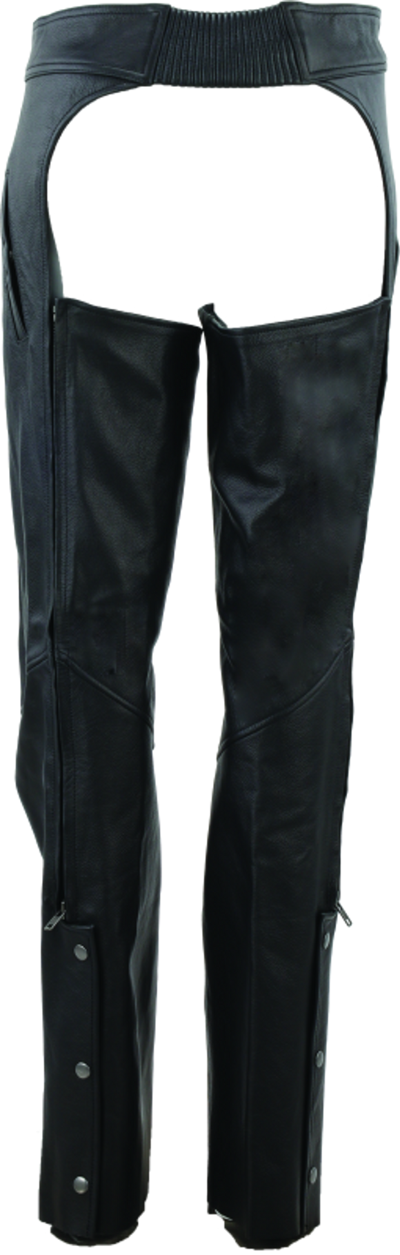 Kuryakyn Leather By River Road Plains Leather Chaps Black Womens - 3XL