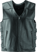 Kuryakyn Leather By River Road Plains Leather Vest Black - Large-1