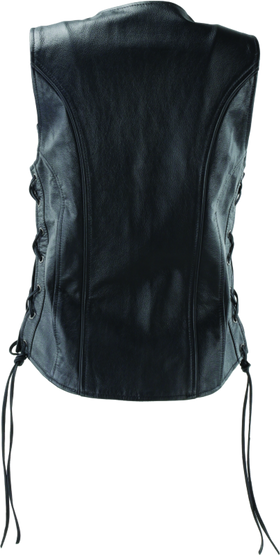 Kuryakyn Leather By River Road Sapphire Leather Vest Black Womens - 2XL - 0