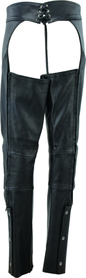 Kuryakyn Leather By River Road Sierra Leather Chaps Black Womens - XL