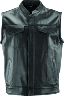 Kuryakyn Leather By River Road Vandal Club Vest Black - Small-1