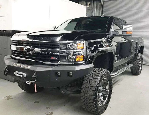 Road Armor 15-19 Chevy 2500 Stealth Front Winch Bumper - Tex Blk