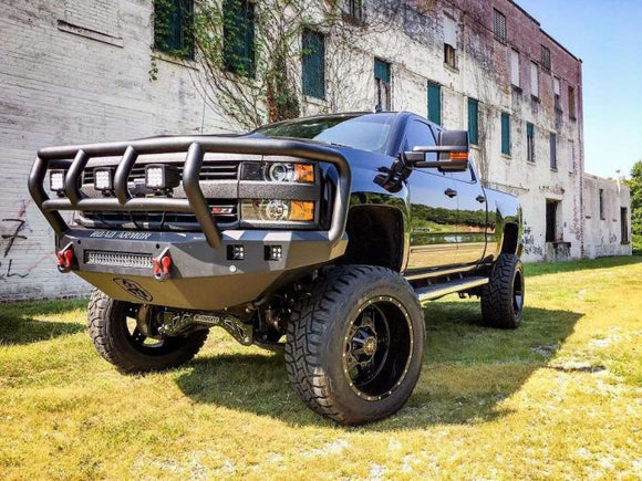 Road Armor 15-19 Chevy 2500 Stealth Front Bumper w/Titan II Guard - Tex Blk