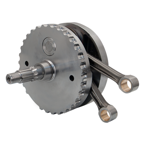 S&S Cycle 99-06 BT 4in Stroke Flywheel Assembly w/ Sprocket Shaft Bearing