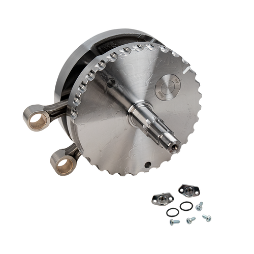 S&S Cycle 99-06 BT 4-1/8in Stroke Flywheel Assembly w/o Sprocket Shaft Bearing