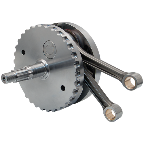 S&S Cycle 2007+ BT 4-5/8in Stroke Flywheel Assembly w/o Sprocket Shaft Bearing Race