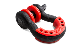 Body Armor 4x4 3/4in Black D-Ring with Red Isolators Single