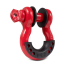 Body Armor 4x4 3/4in Red D-Ring with Black Isolators Single-2