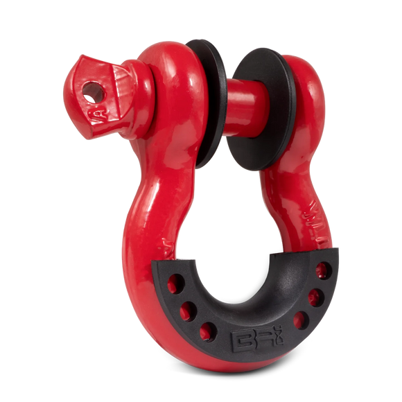 Body Armor 4x4 3/4in Red D-Ring with Black Isolators Single