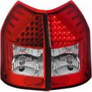 ANZO 2005-2008 Dodge Magnum LED Taillights Red/Clear-1