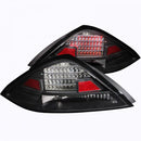 ANZO 2003-2005 Honda Accord LED Taillights Black-1