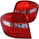 ANZO 2006-2007 Mercedes Benz M Class W164 LED Taillights Red/Clear-1