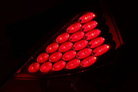 ANZO 2003-2005 Nissan 350Z LED Taillights Red - 0